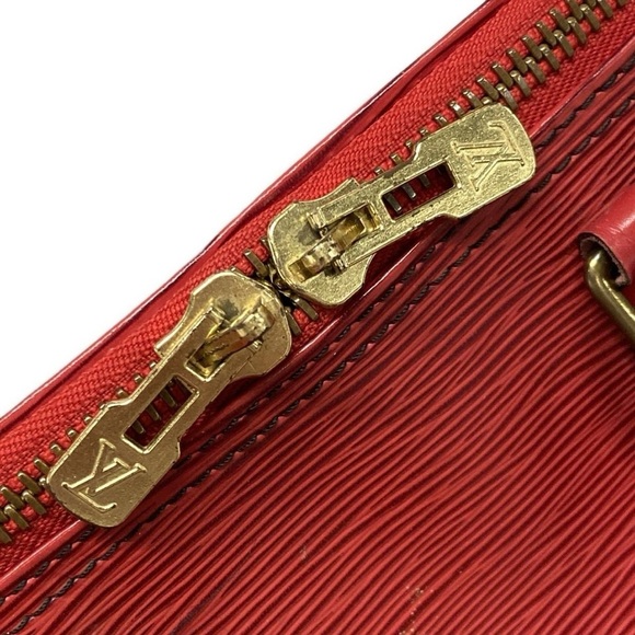 Authentic Louis Vuitton Castilian Red Epi keepall 45 travel unisex duffle bag - Picture 14 of 16